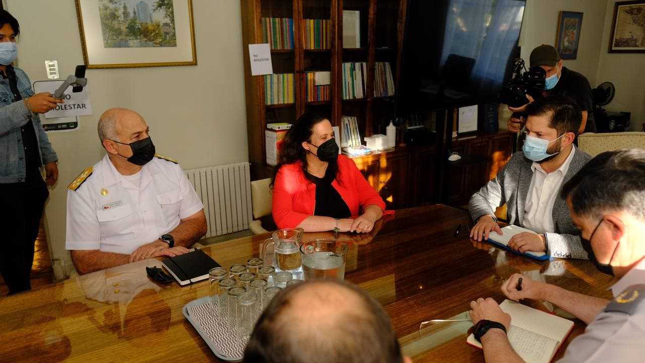 Reunion Boric-MayaFdez-CJs