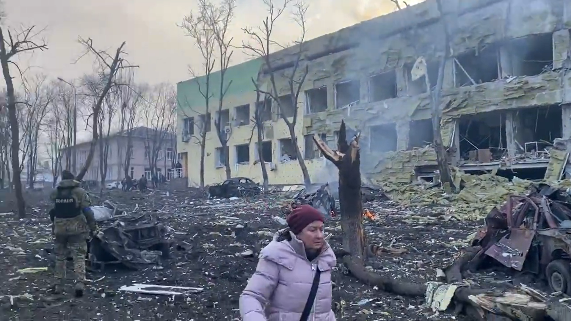 Hospital de Niños Mariupol destruido