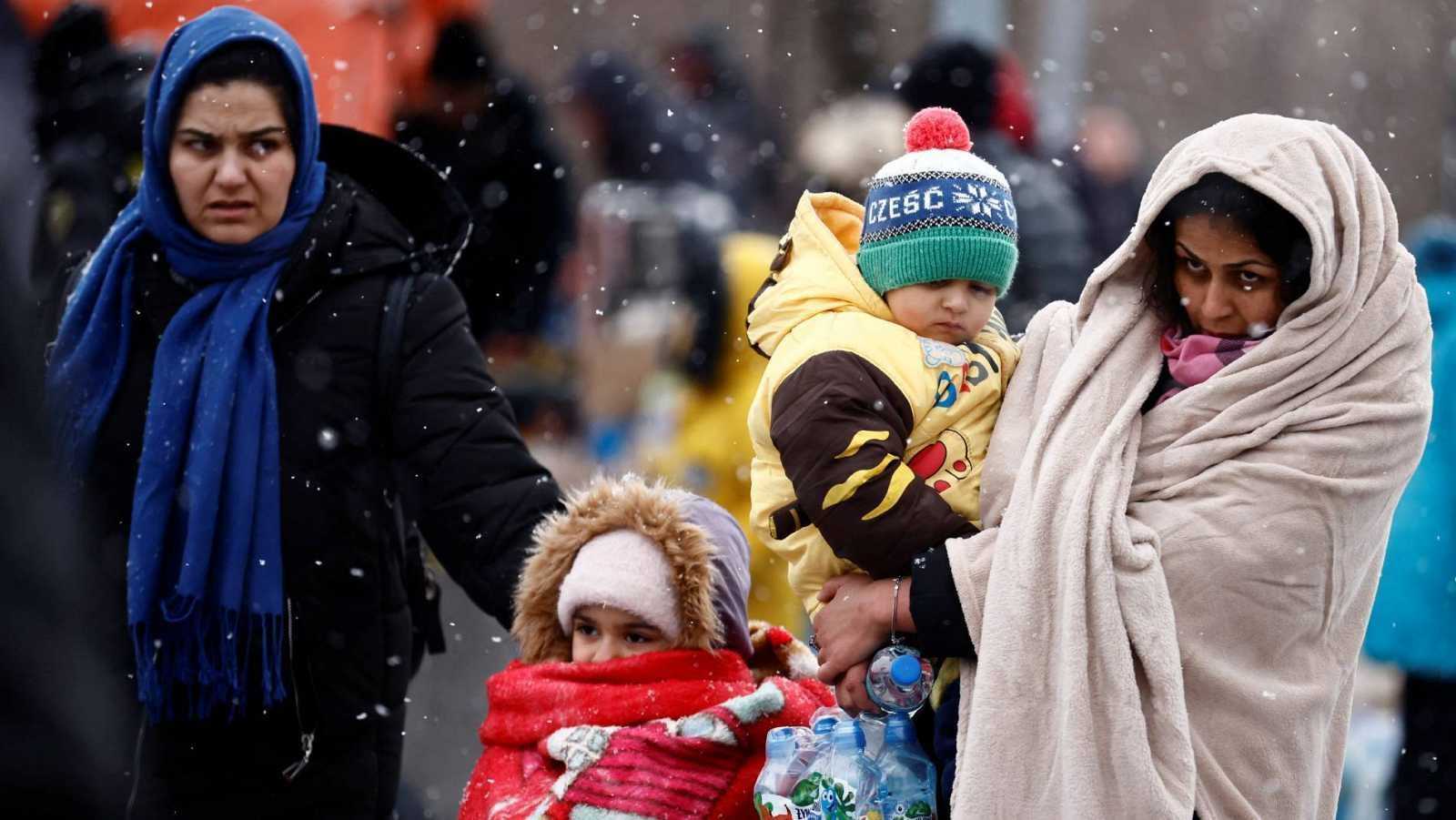 Refugiados ucranianos Polonia foto REUTERS