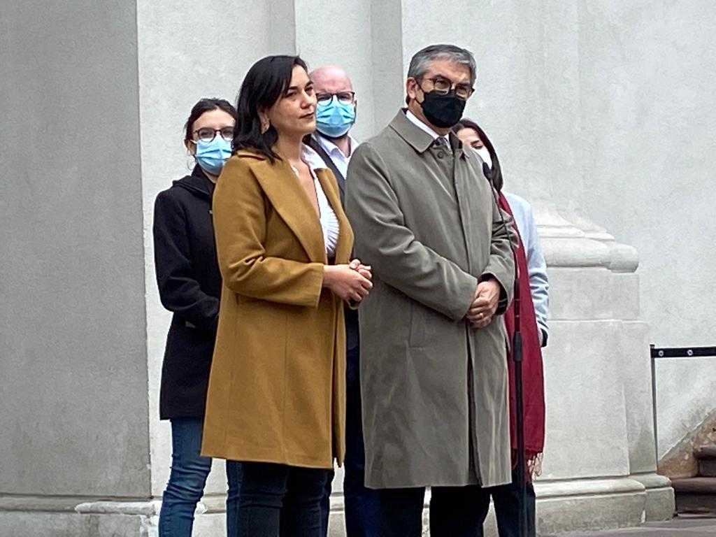 Ministros Mario Marcel e Izkia Siches