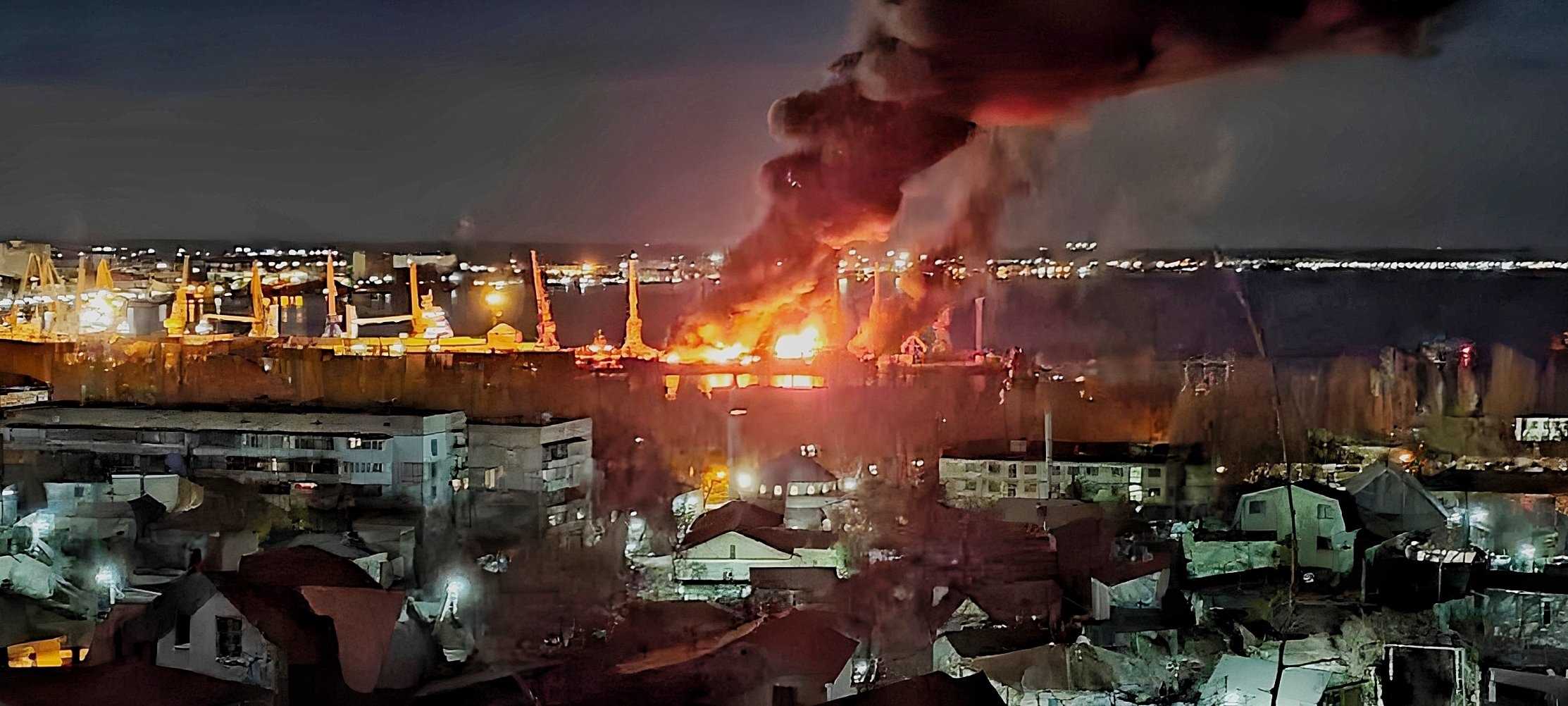 Ataque Ucrania Feodosia 16-12-2023 1