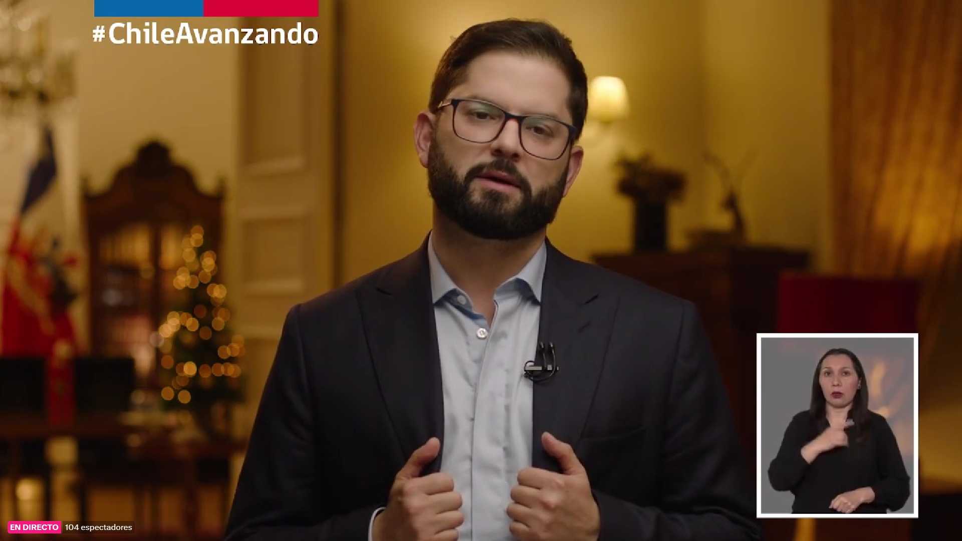 Mensaje Año Nuevo 2024 Pdte Boric