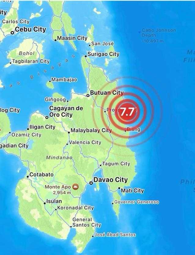 Terremoto Filipinas SHOA descarta tsunami 02-12-23