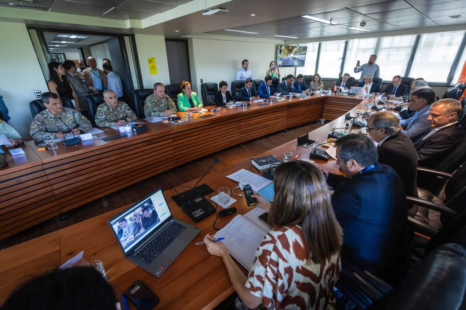 Ministras del Interior, Carolina Tohá, y Defensa, Maya Fernández. Temuco 25-01-2024