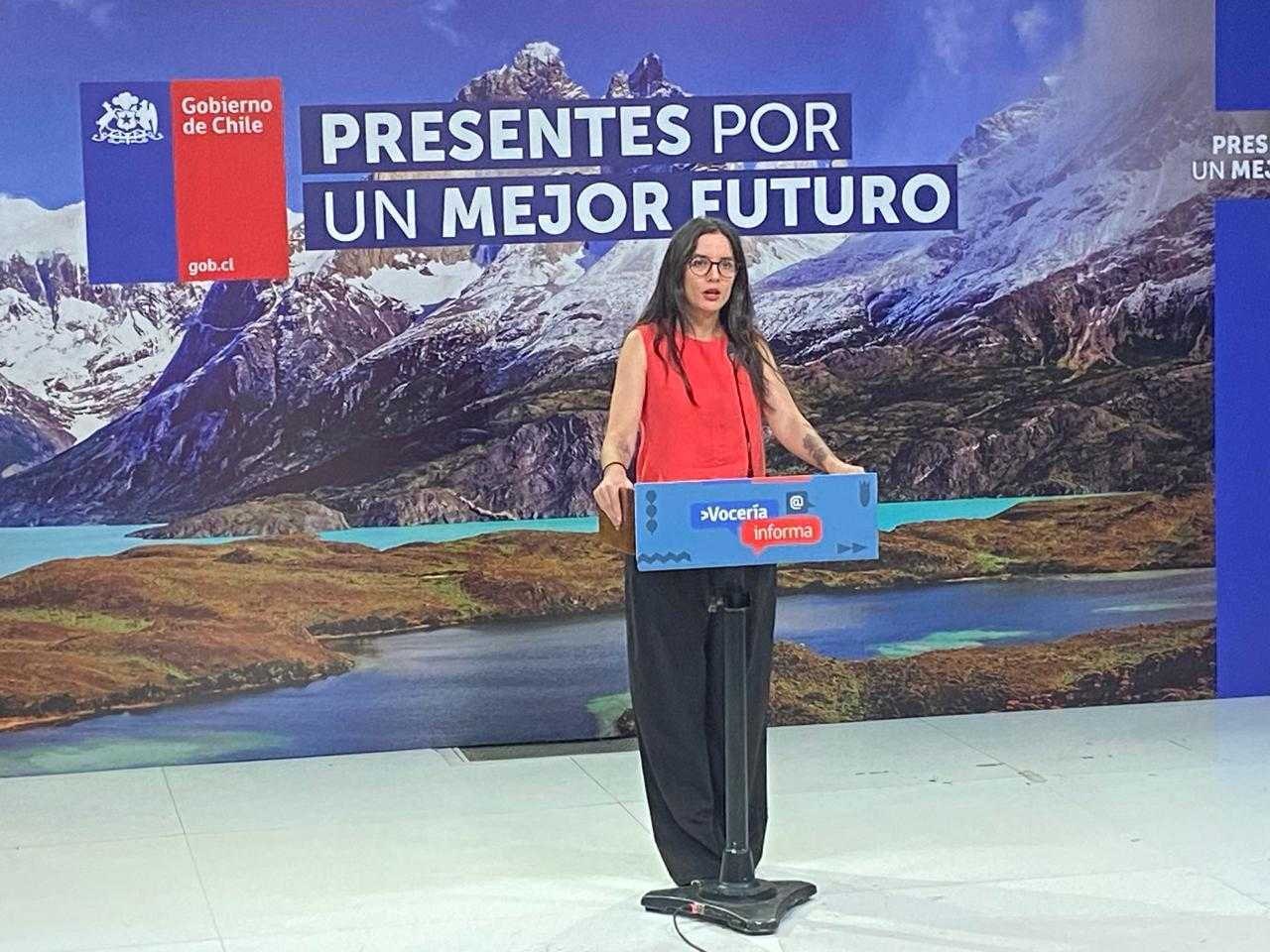 Ministra Camila Vallejo La Moneda  22-01-2024