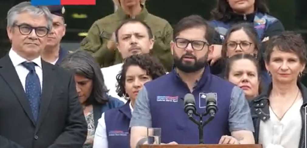 Pdte Boric anuncio ayuda incendios 08-02-2024