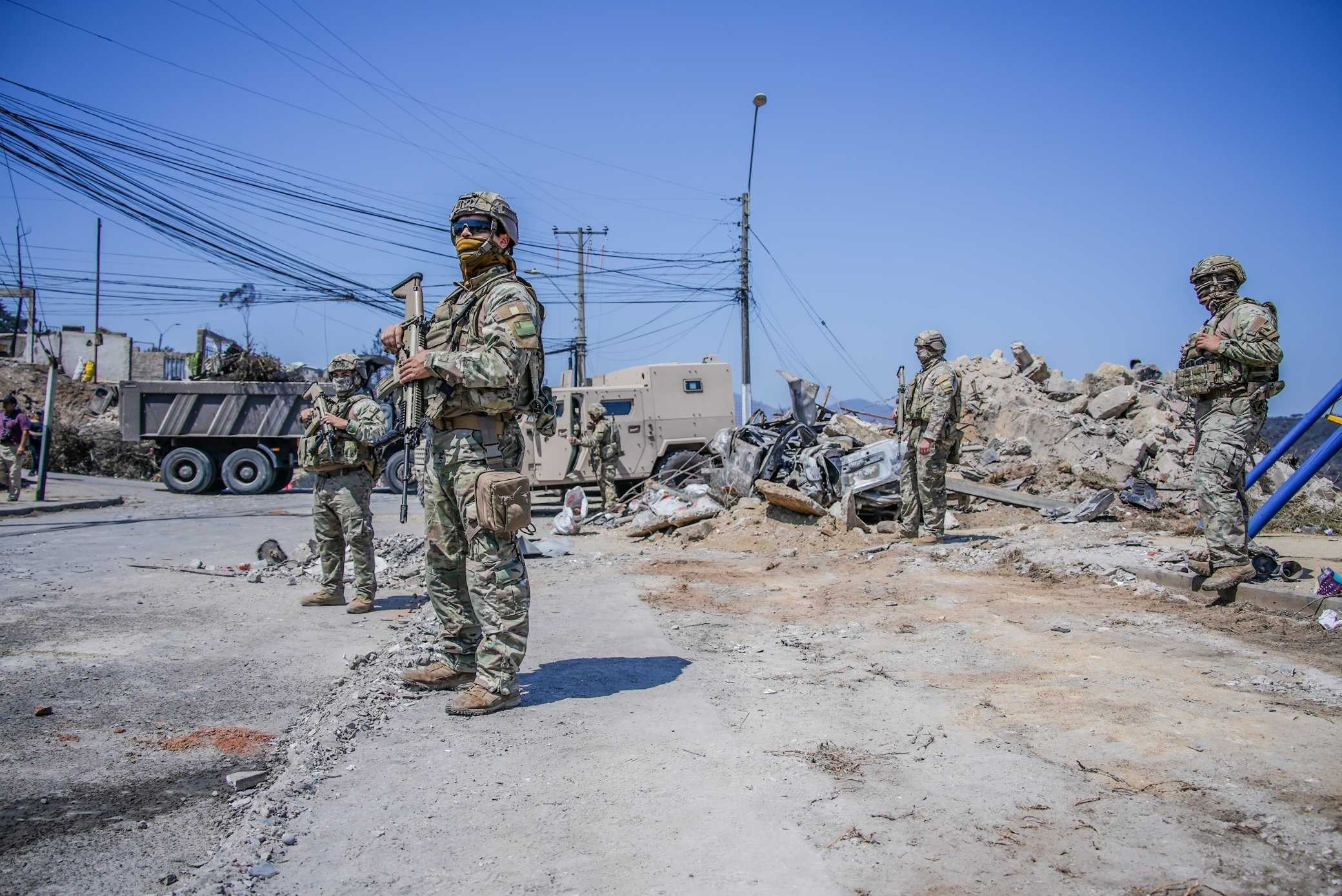 Remoción escombros Quilpué 07-02-2024 Despliegiue Ejército