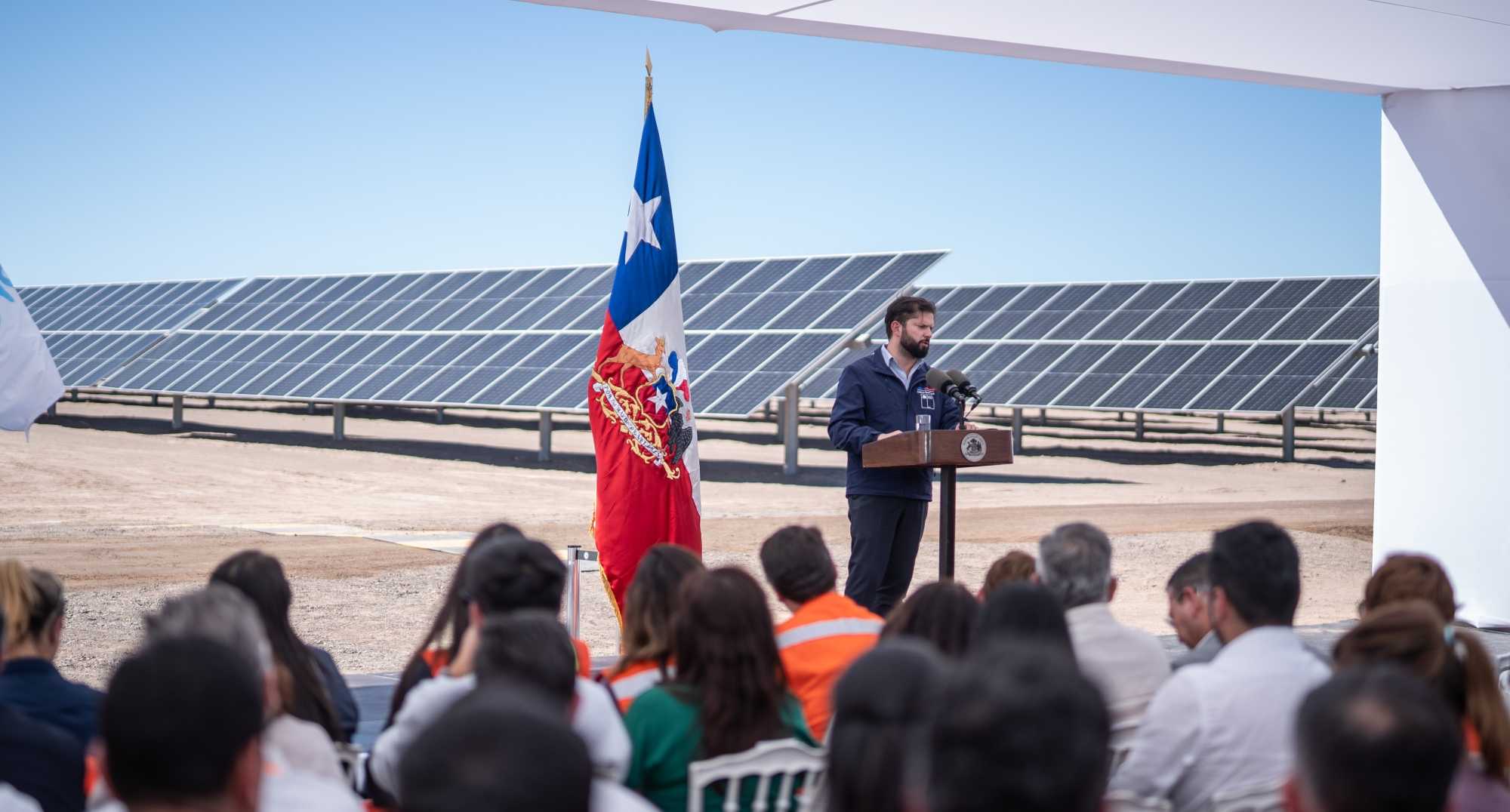 Pdte Booric inauguracion BESS Coya 16-04-2024