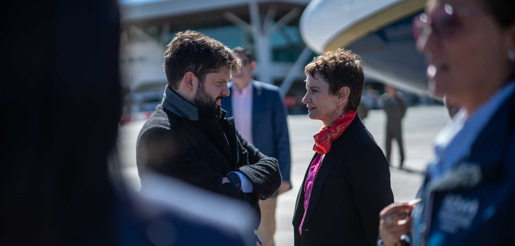 Pdte Boric - ministra Tohá 16-04-2024 Calama