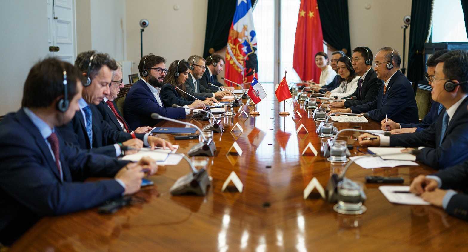 Reunión Pdte Boric - Cancillería - Prov Sichuan