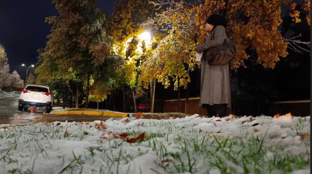 Nieve Santiago Foto Agencia Uno