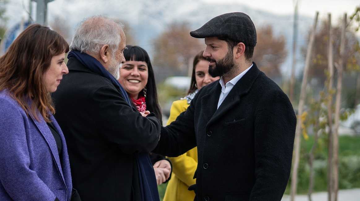 Pdte Gabriel Boric y Ministro Carlos Montes 24-05-2024