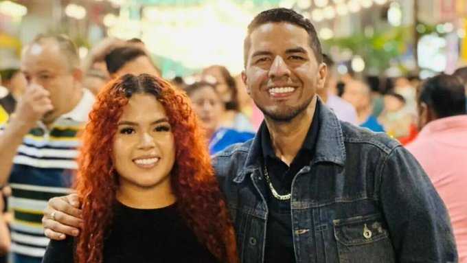 Cristhian Nieto y su esposa Nicole Burgos