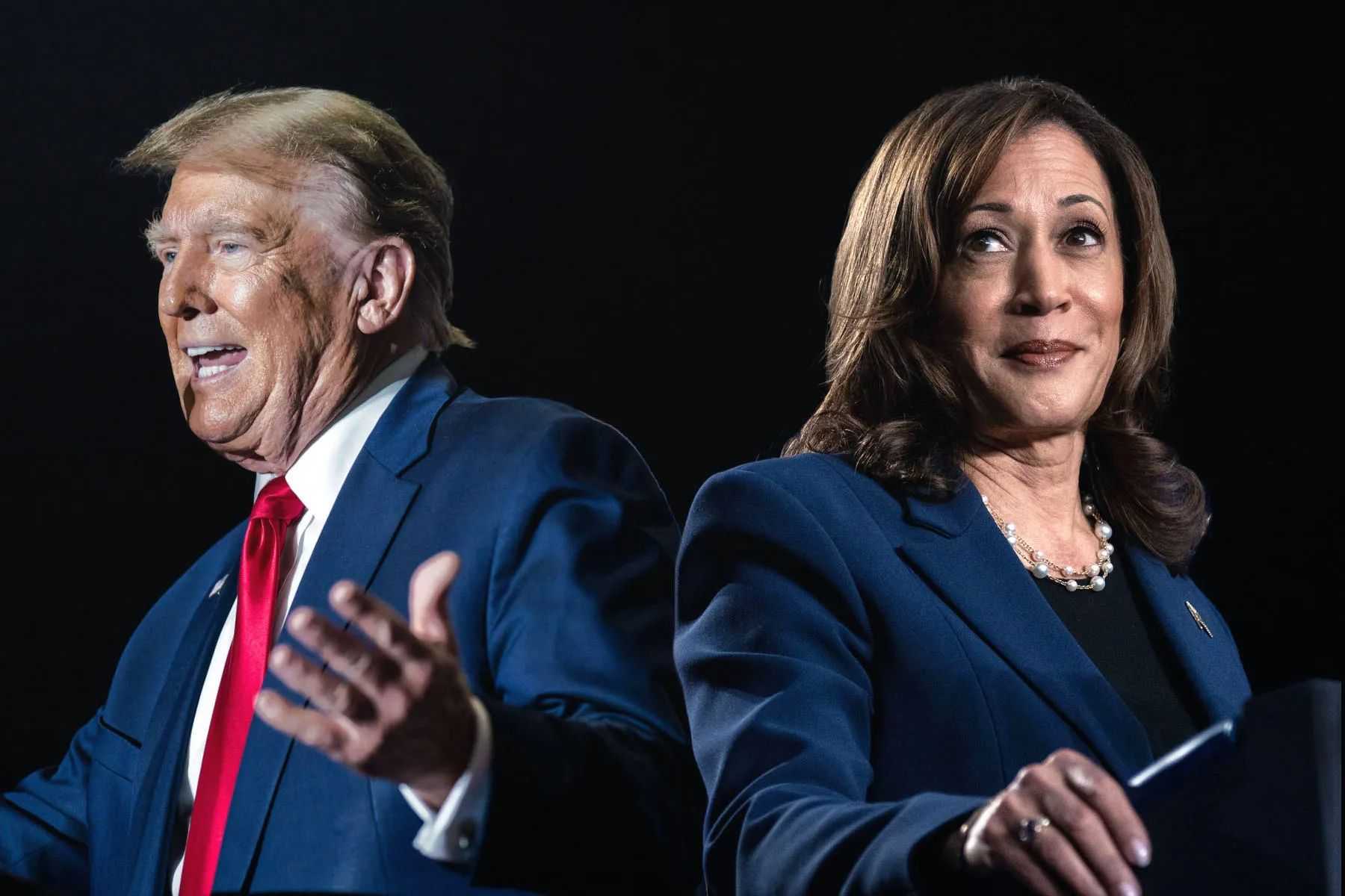 Donald Trump - Kamala Harris - Foto The 19th; Getty Images