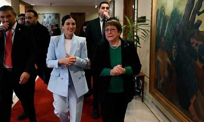 Michelle Bachelet Karol Cariola Congreso 10-07-2024