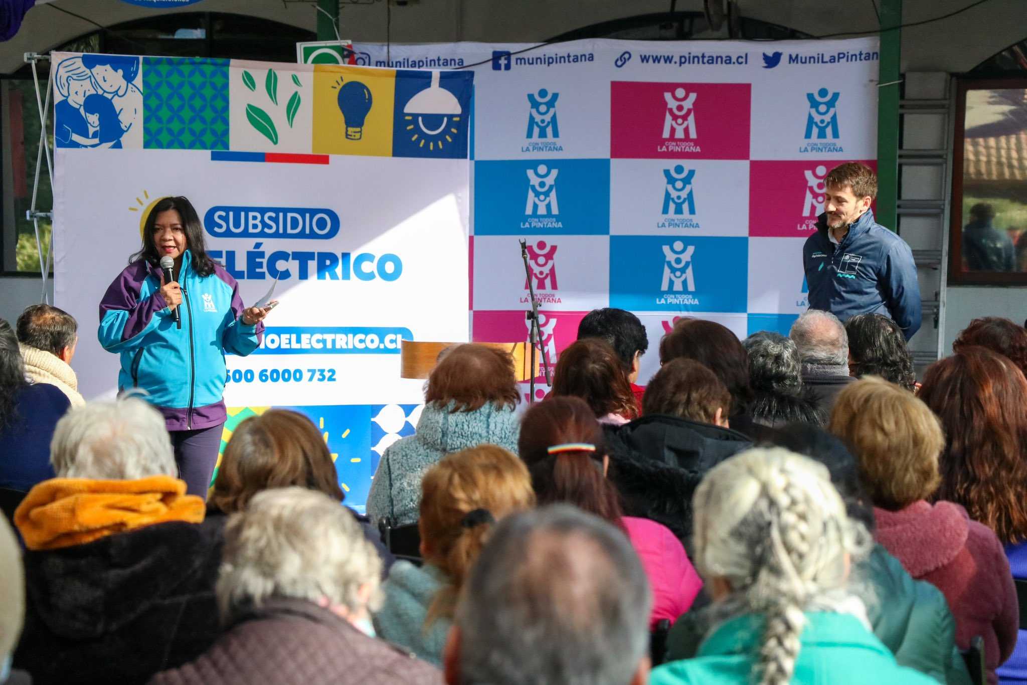 Ministro Diego Pardow y alcaldesa de La Pintana Claudia Pizarro