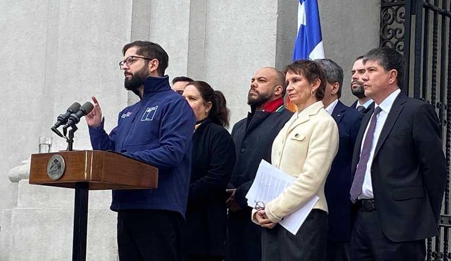Pdte Gabriel Boric Gabinete ProSeguridad La Moneda 18-07-2024 FOTO 2