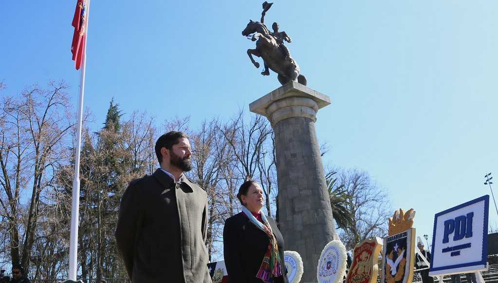 Pdte Gabriel Boric homenaje natalicio O'Higgins Chillán Viejo 20-08-2024