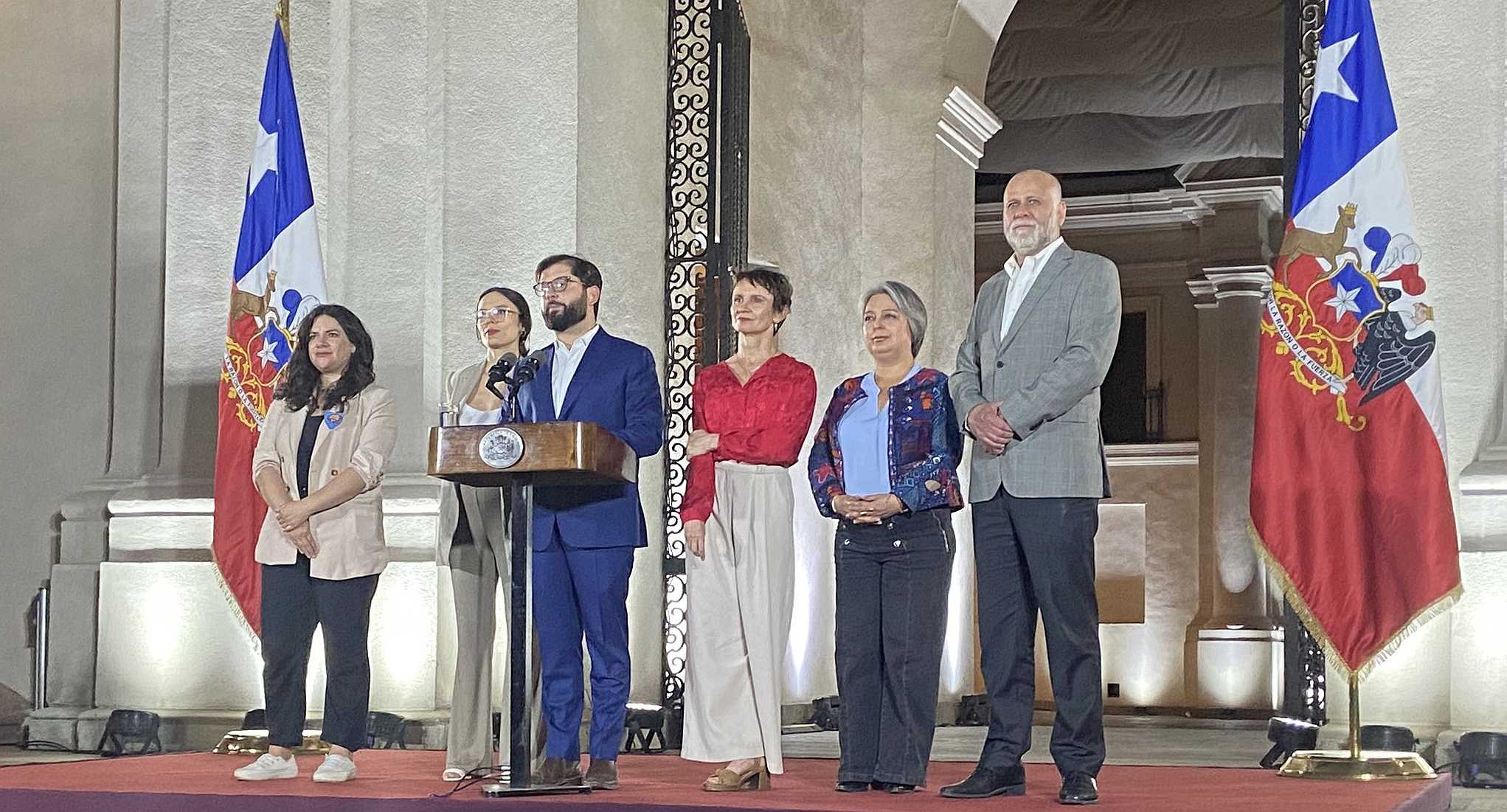 Pdte Gabriel Boric y Comité Político post elección 27-10-2024