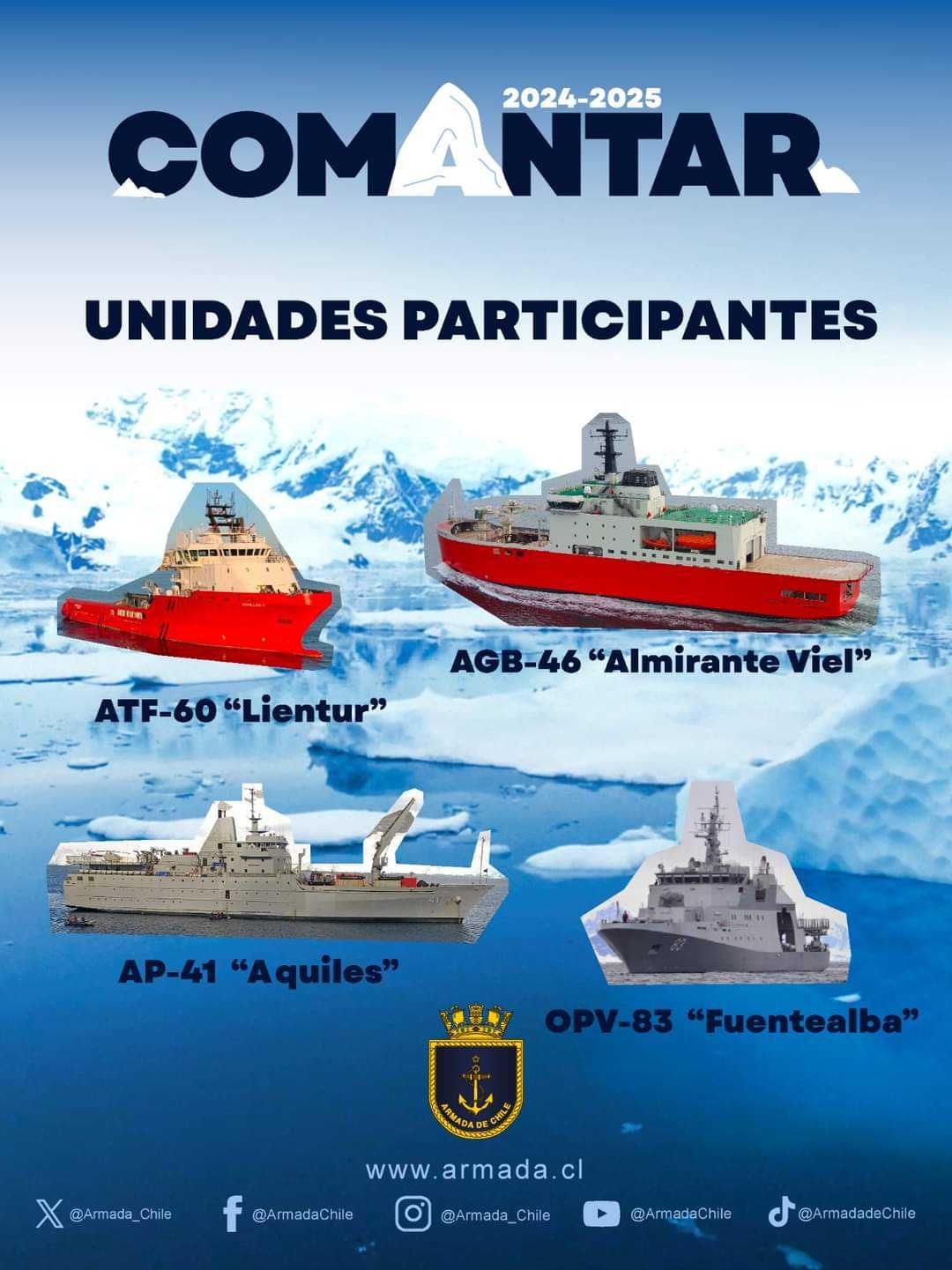 Poster Comantar 2024-2025 Armada de Chile