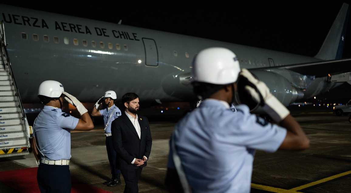 Boeing 767 FACh Presidente Boric Brasil 16-11-2024