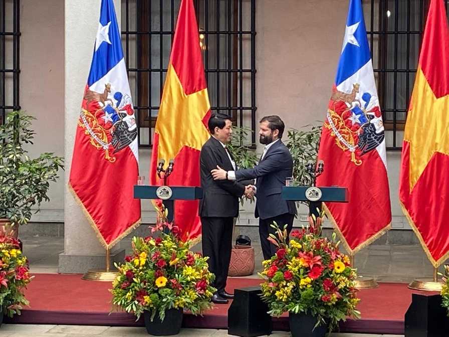 Visita Pdte de Vietnam a Chile La Moneda 11-11-2024