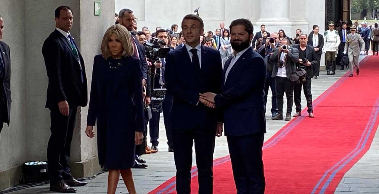 Pdte de Francia Emmanuel Macron visita Chile 20-11-2024