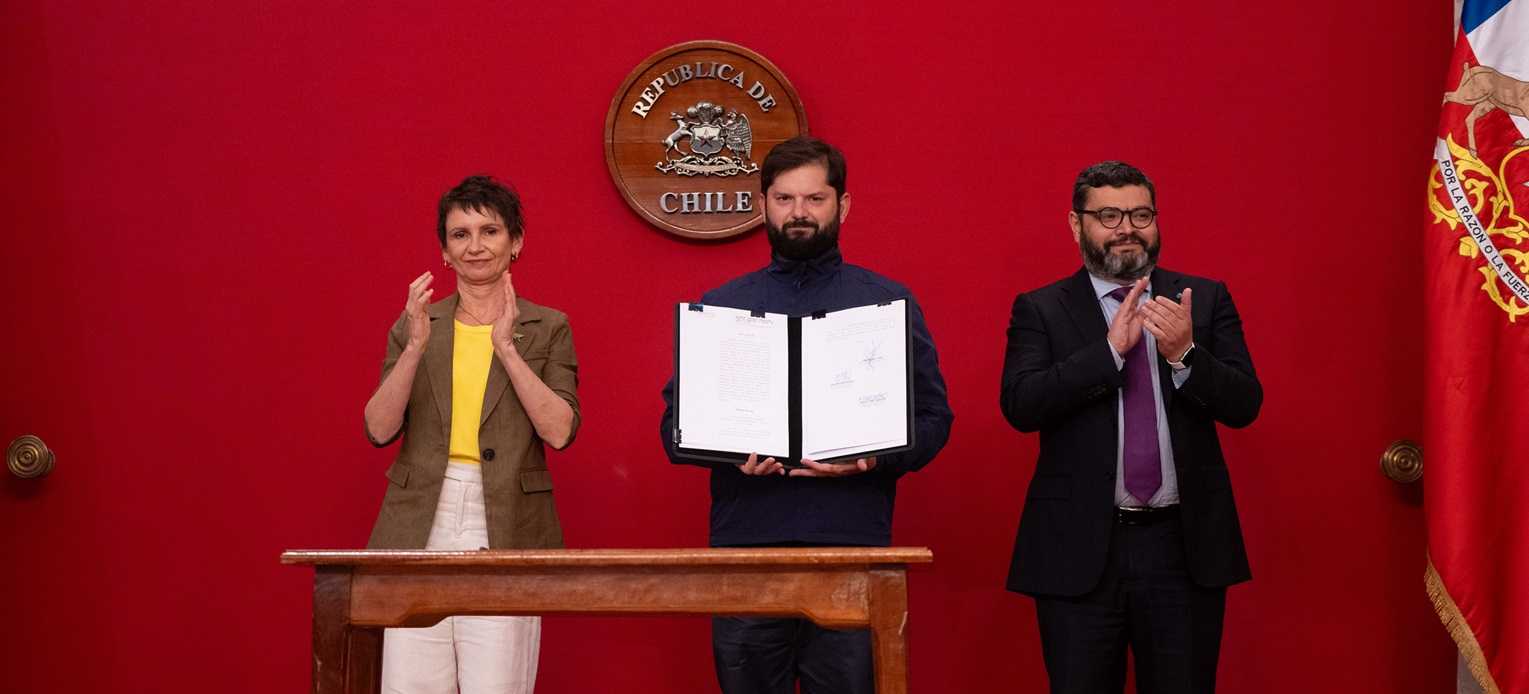 Promulgación Ley Antiterrorista La Moneda 04-02-2025