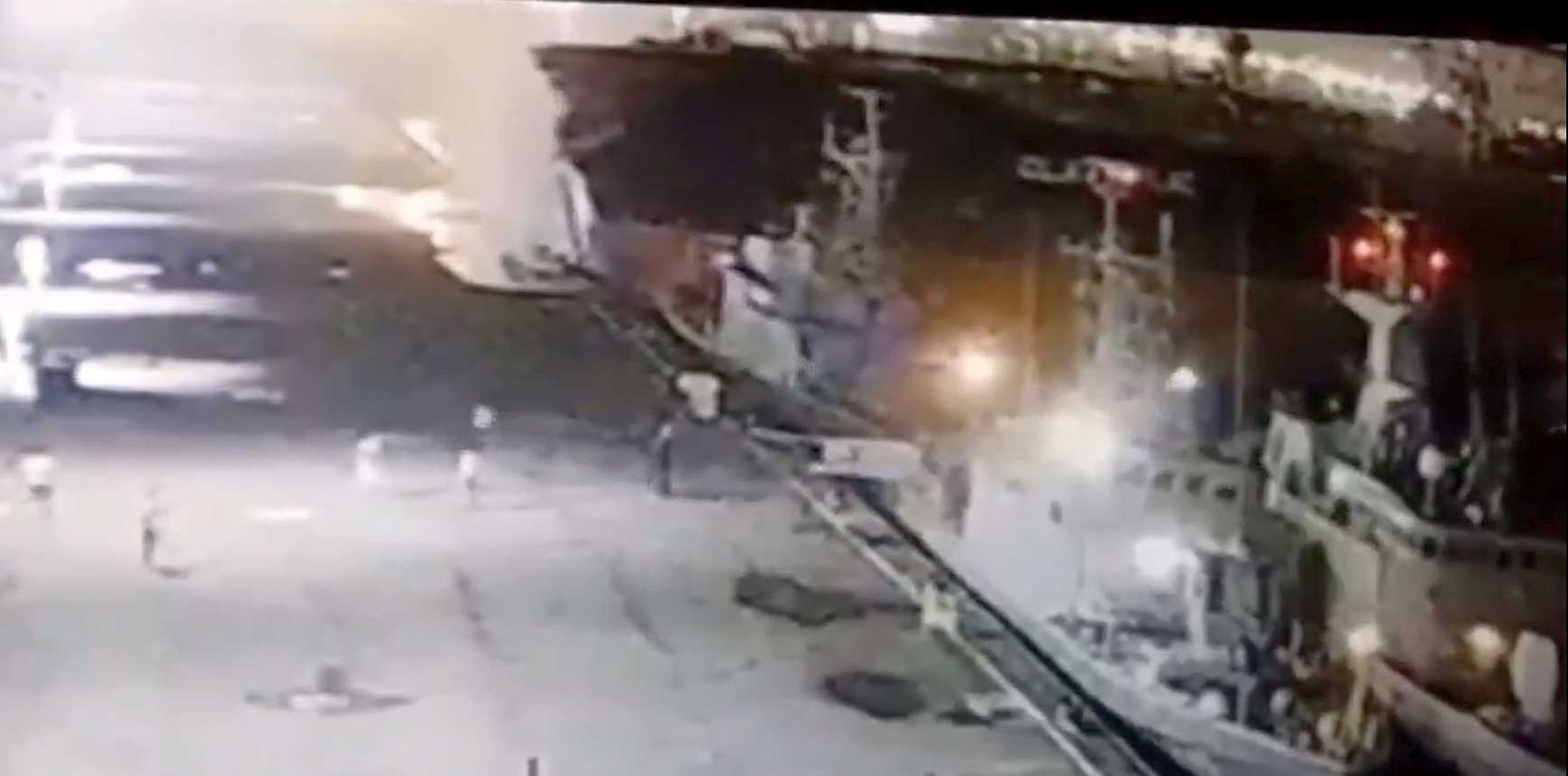 Accidente puerto de Brasil