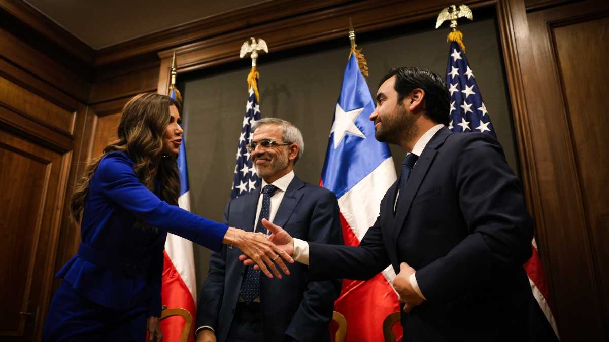 Reunión Secretaria de Seguridad EEUU Kristi Noem con ministros de Seguridad y Justicia