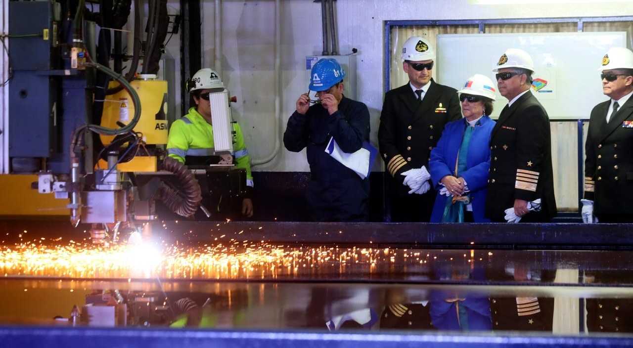 Corte de plancha Escotillón - Asmar Talcahuano 01-08-2025