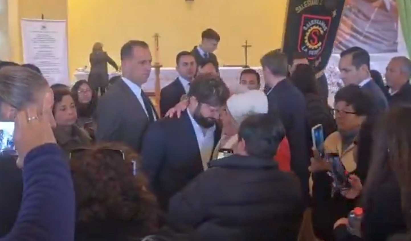 Pdte Boric funeral minero La Serena 06-08-2025