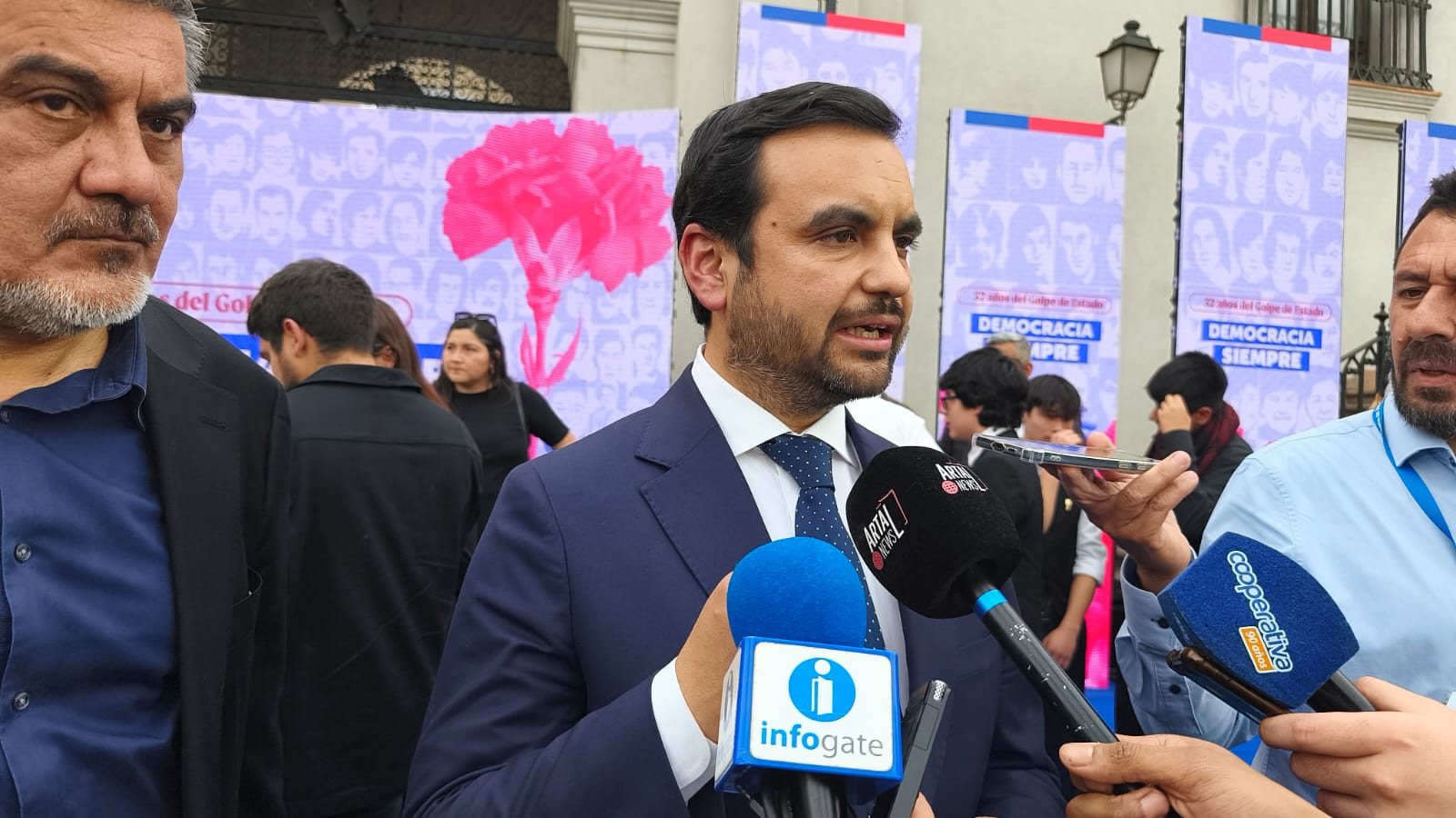 Ministro de Justicia Jaime Gajardo La Moneda 11-09-2025