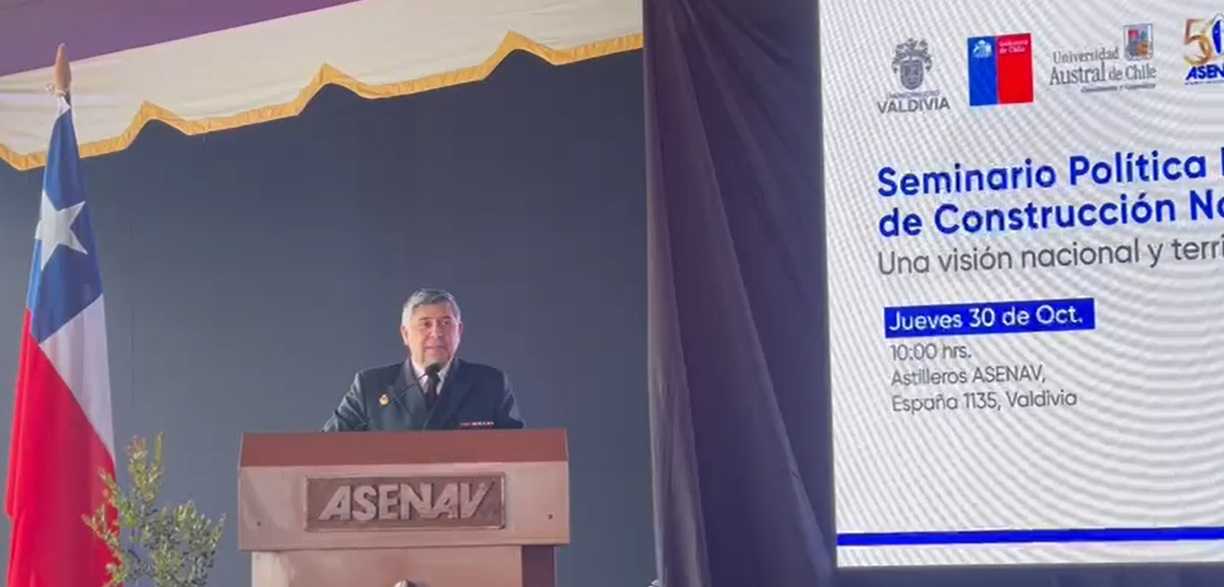 Almirante Fernando Cabrera Seminario Construcción Naval Valdivia 30-10-2025