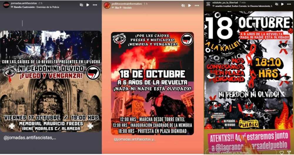 Anuncio Protestas 18 octubre 2025