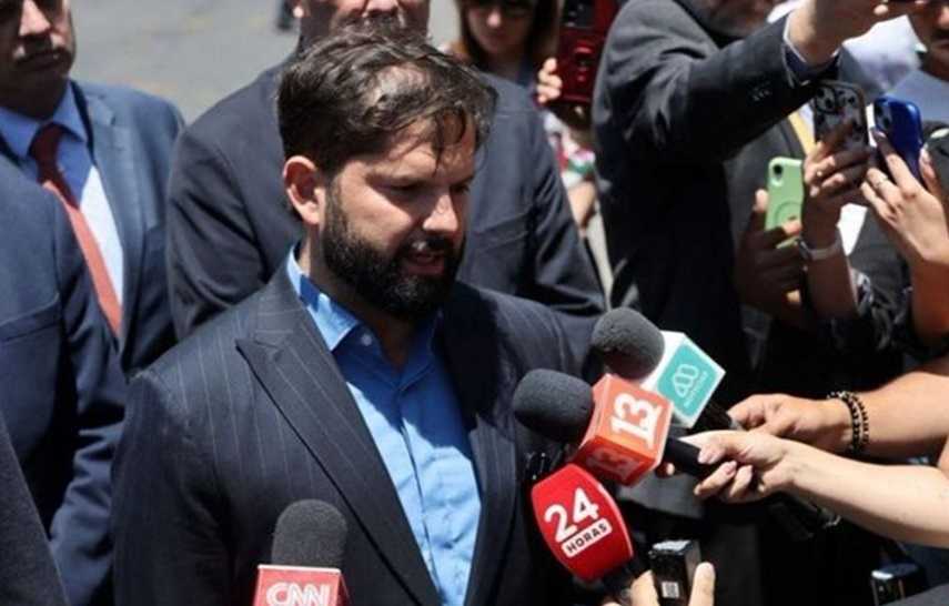 Gabriel Boric velorio Bombero voluntario 19-12-2025