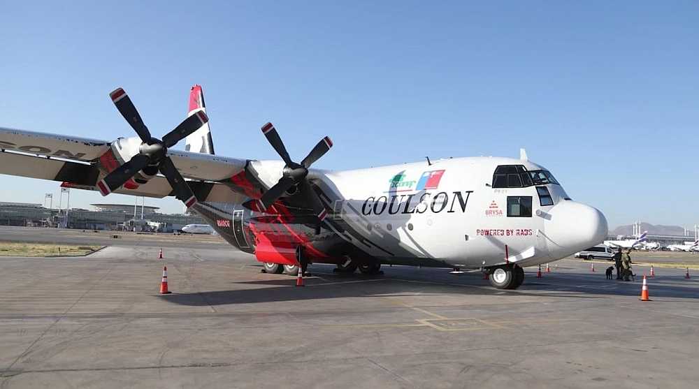 Nuevo C-130 Hercules para combatir incendios Grupo 10 FACh 02-12-2025