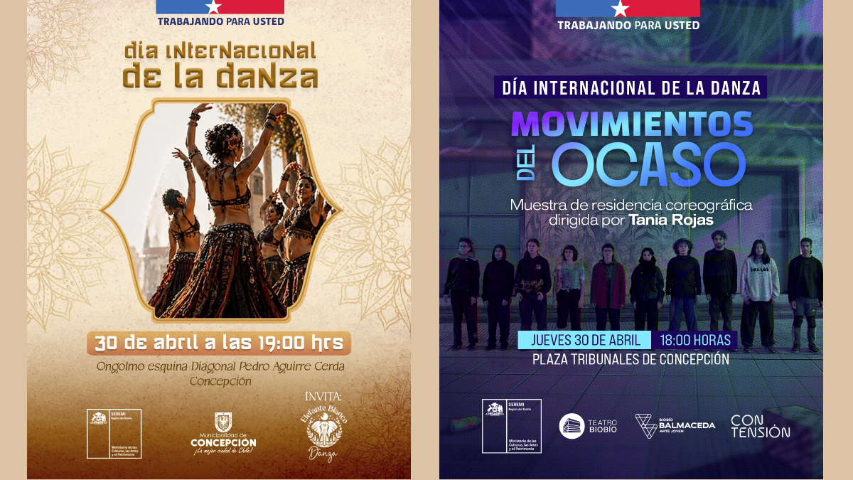 Biobío conmemora el Día Internacional de la Danza con intervenciones en el espacio público