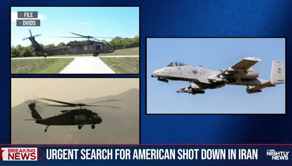 2 Helicópteros de EEUU en misión de rescate de pilotos son alcanzados por fuego iraní