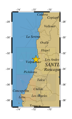 Sismo de 6 grados sacude la región ed Valparaíso y Metropolitana