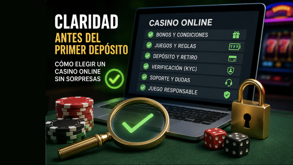 Antes del primer depósito: la prueba de claridad para elegir un casino online