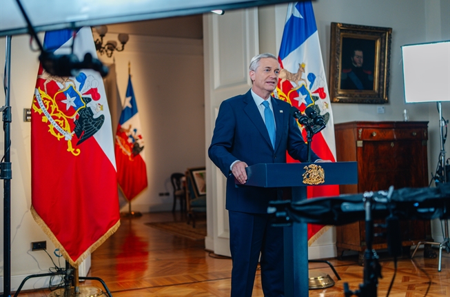 Pdte Kast anuncia Agenda contra el Crimen Organizado y el Terrorismo (ACOT)