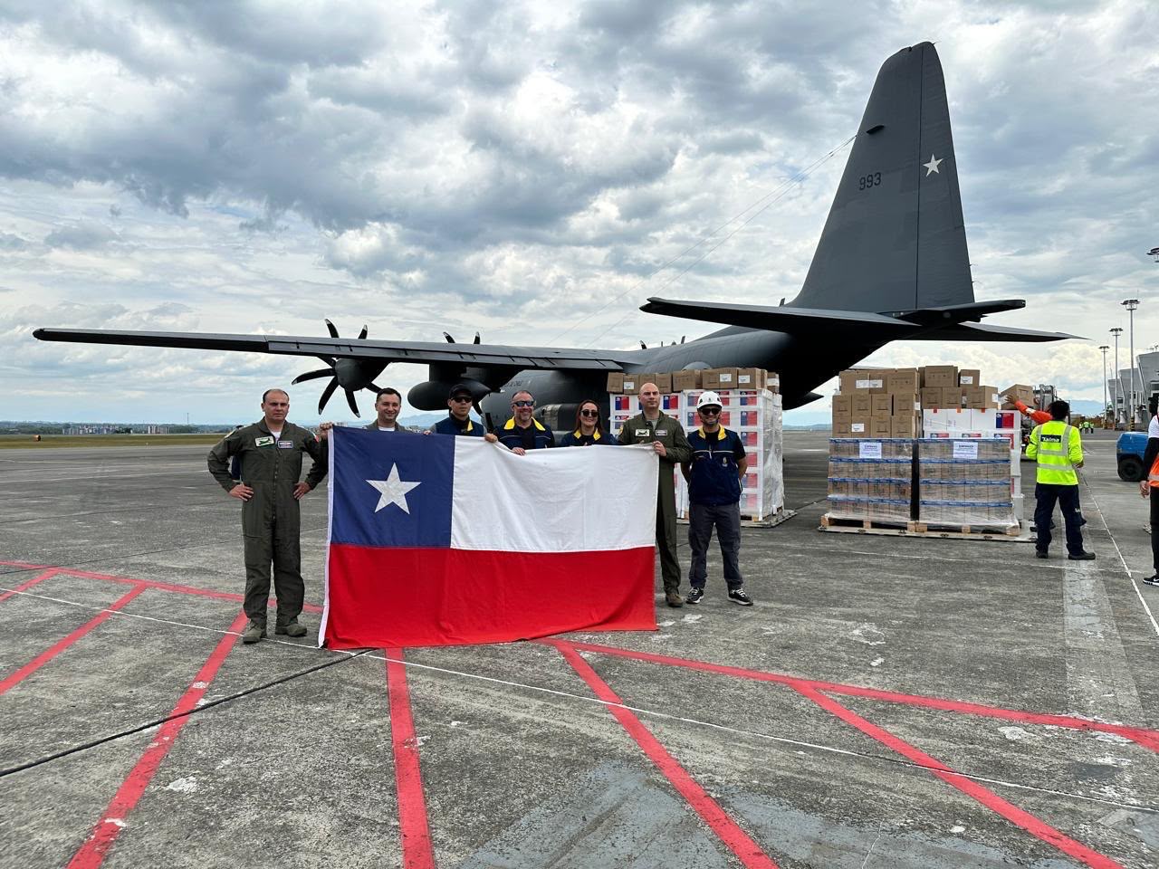 Llegan a Colombia las cerca de 20 toneladas de ayuda humanitaria enviada por Chile