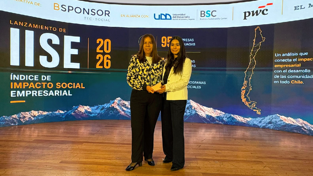 Grupo Cbb recibe máxima distinción de Índice de Impacto Social Empresarial Chile 2026