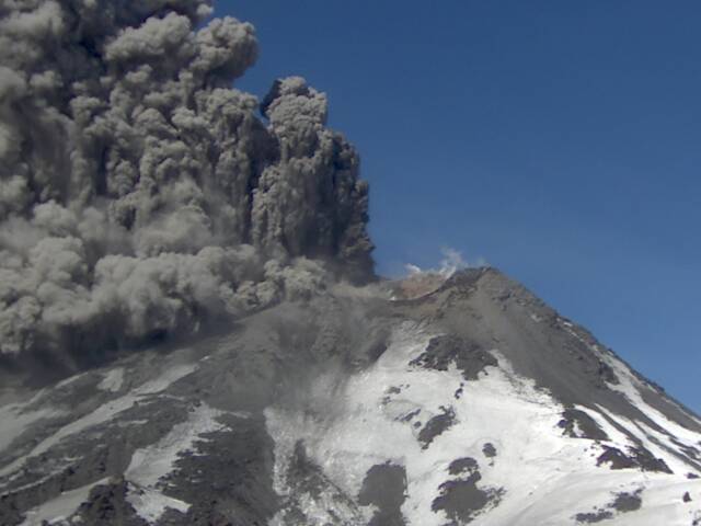 Complejo volcánico Nevados de Chillán registra explosiones y columna de 900 metros de altura