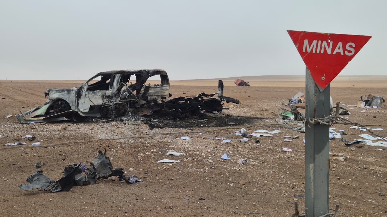 Camioneta explota tras ingresó a territorio chileno por campo minado en Arica debidamente señalizado