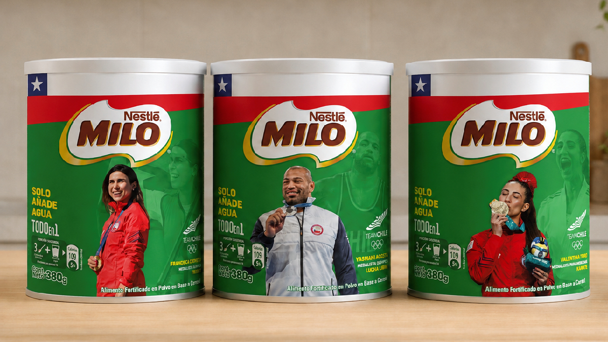MILO renueva la imagen de sus envases junto al Team Chile y sorprende con nueva promoción