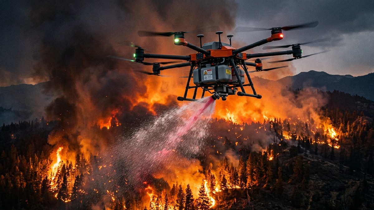 La brecha nocturna de los incendios: Tecnología chilena busca combatir el fuego cuando los aviones dejan de volar