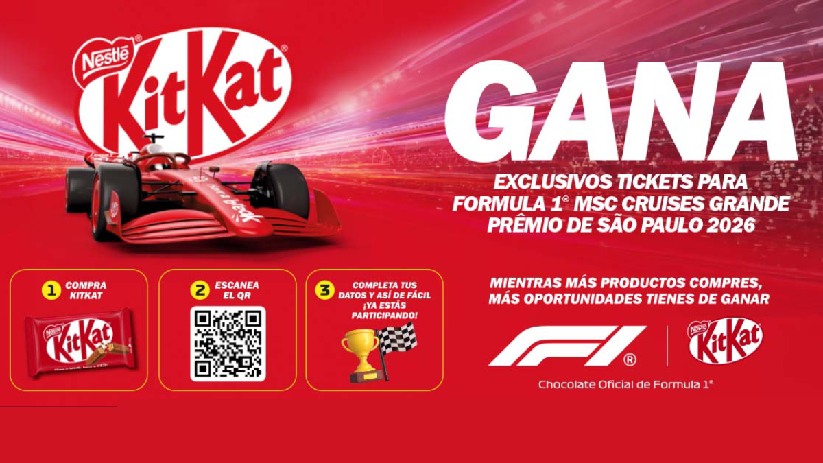 Kit Kat te lleva a la Fórmula 1 en Sao Paulo