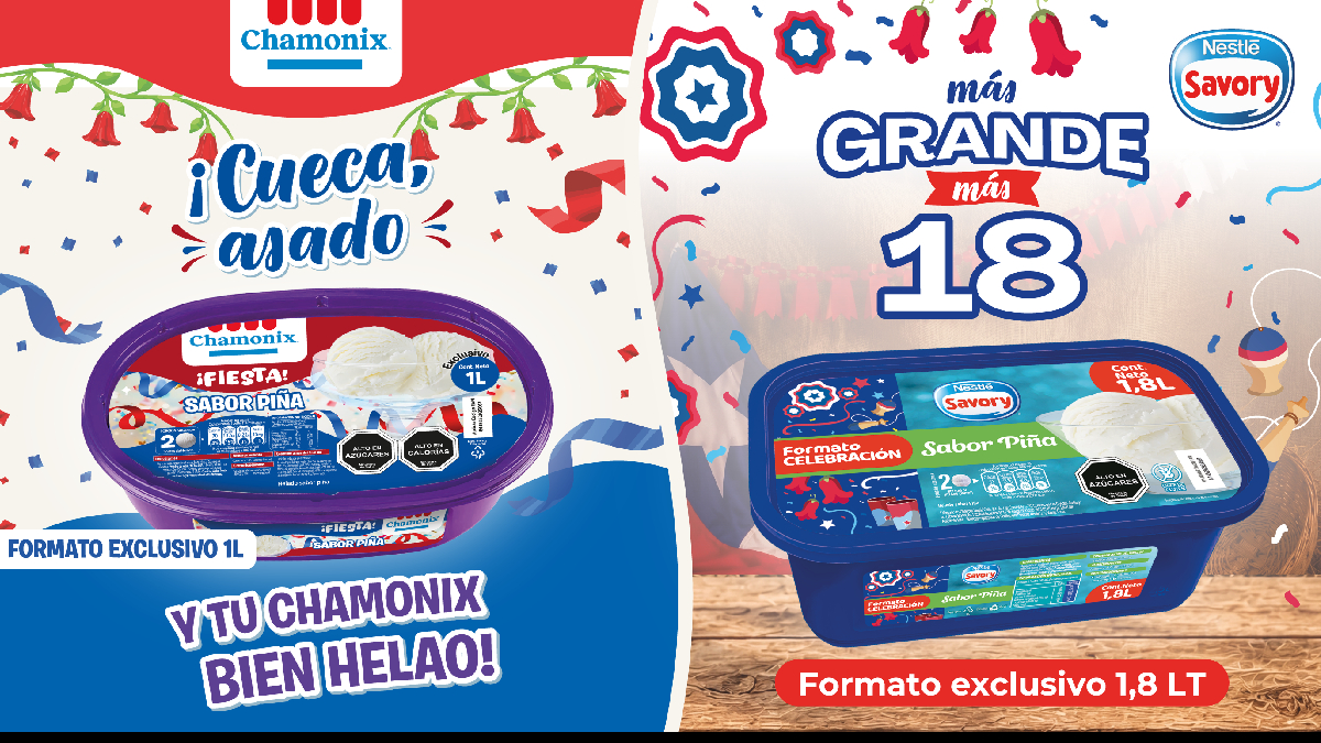 Savory celebra las Fiestas Patrias con nuevos formatos de su tradicional helado de piña